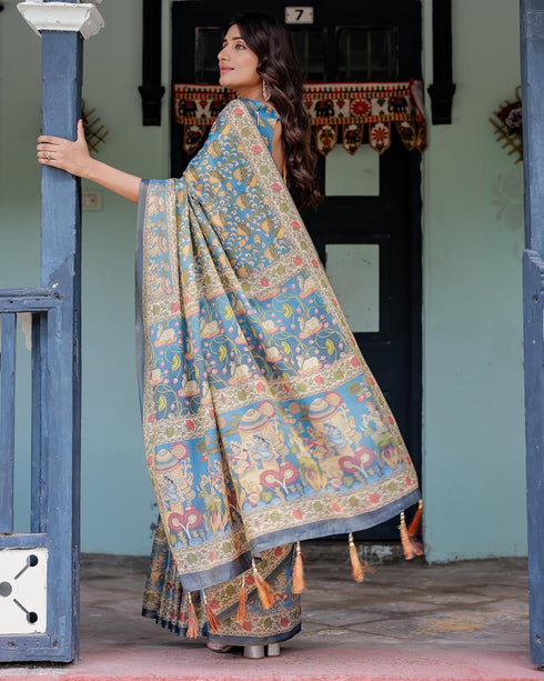 Vasthrlay Handloom Printed Saree