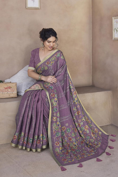 Vasthrlay Fashion Polyester Printed Ethnic Wear