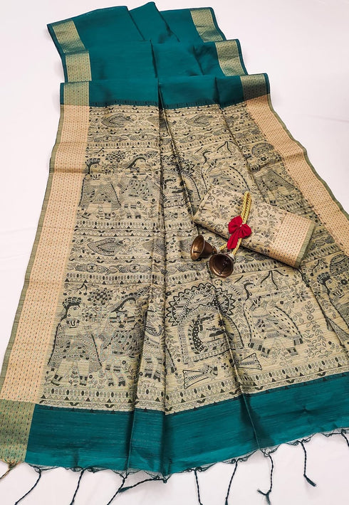 Vasthrlay Tussar Saree Bordar