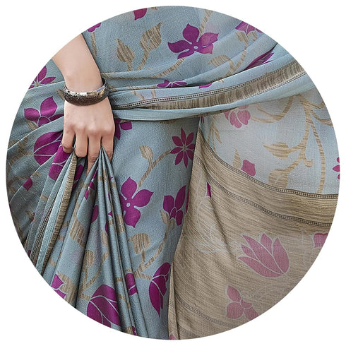 Vasthrlay Fashion Chiffon Printed Ethnic Wear