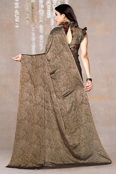 Vasthrlay Fashion Georgette Abstract Dusty Ethnic Wear