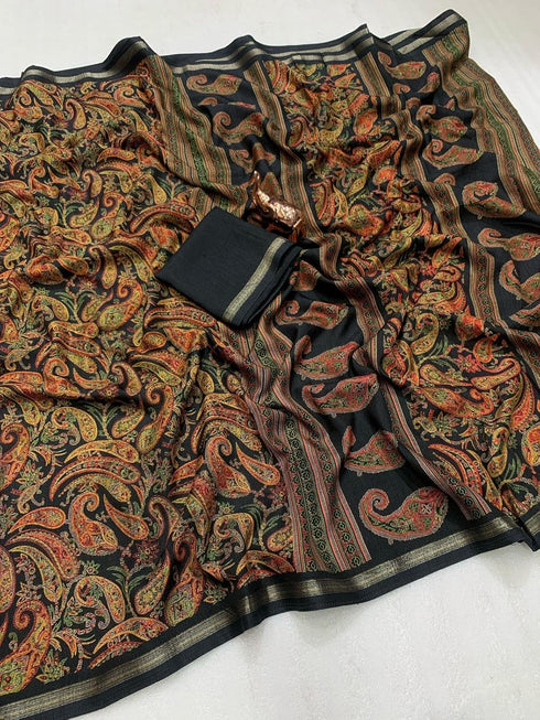 Vasthrlay Soft Saree Floral Digital Extraodinary