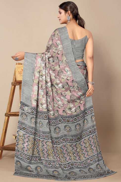 Vasthrlay Fashion Georgette Kalmkari Mehandi Ethnic Wear
