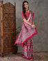 Vasthrlay Printed Tassels Unstitched Maroon Saree
