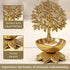 Behoma 100% Pure Brass Kalpavriksha Diya for Puja - Set of 2