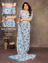 Vasthrlay Brown Unstitched Saree