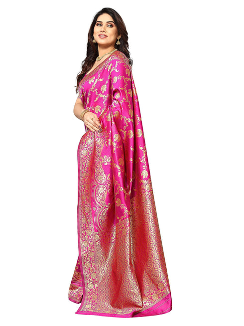 Vasthrlay Kanjivaram Unstitched Saree