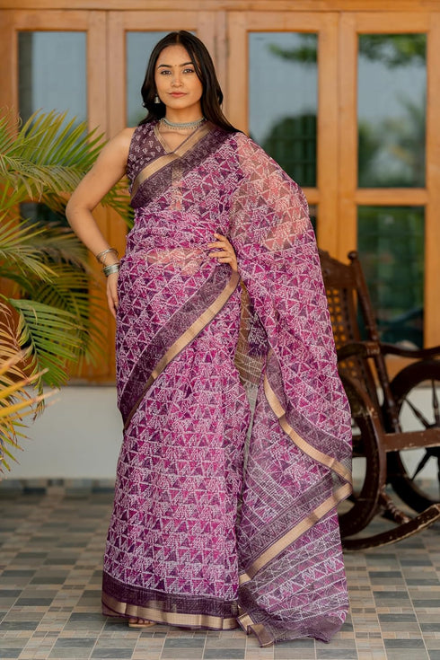 Vasthrlay Fashion Polyester Printed Dusty Ethnic Wear