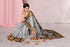 Vasthrlay Fashion Polyester Printed White Ethnic Wear