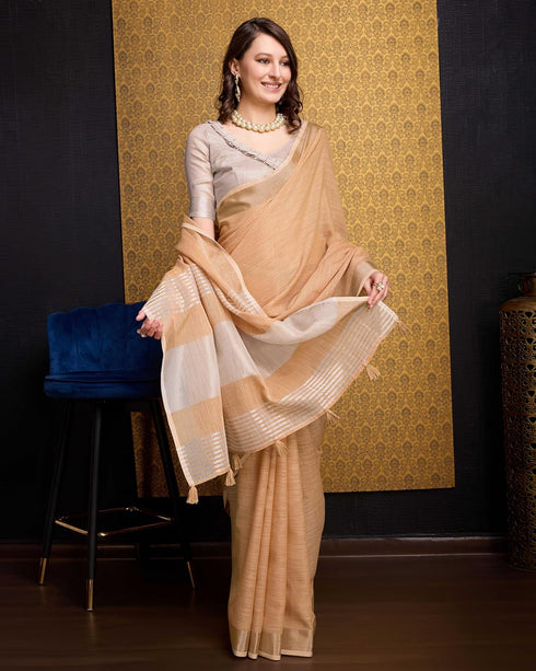 Vasthrlay Women's Cotton Unstitched Blouse Saree