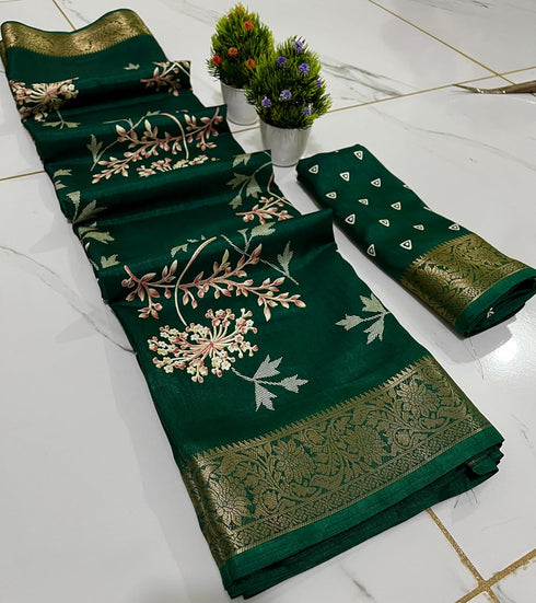 Vasthrlay Kashmiri Print Saree