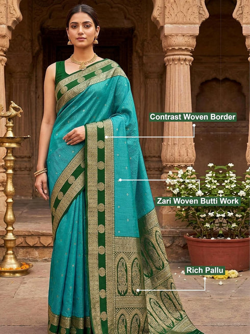 Vasthrlay Jacquard Traditional Unstitch Purpleorange Ethnic Wear