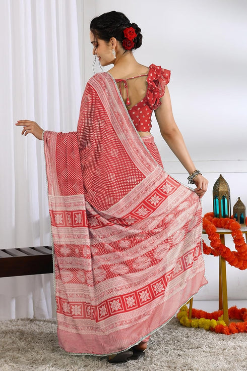Vasthrlay Fashion Chiffon Paisley Printed Ethnic Wear