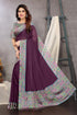 Vasthrlay Fashion Chiffon Dusty Turquoise Ethnic Wear