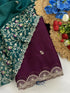 Vasthrlay Pink Georgette Embroidery Saree