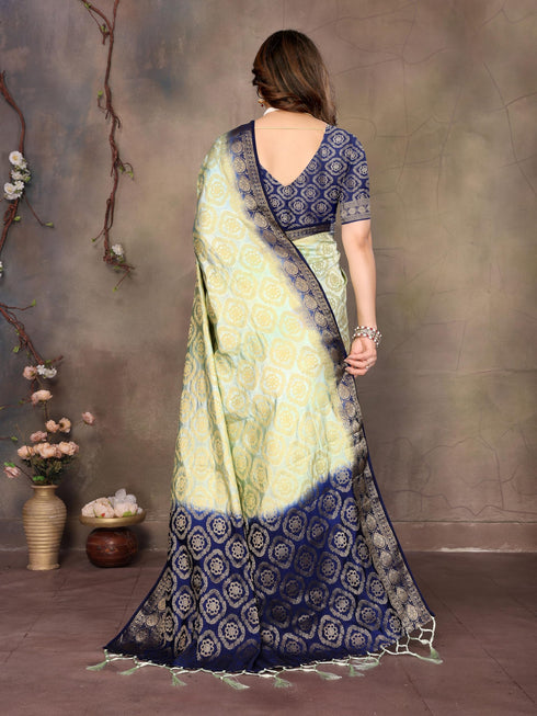 Vasthrlay Banarasi Unstitched Saree