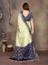 Vasthrlay Gold Banarasi Unstitched Saree