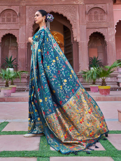Vasthrlay Kanjivaram Unstitched Saree
