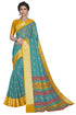 Vasthrlay Organza Bandhani Green Ethnic Wear