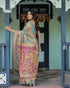Vasthrlay Handloom Printed Tassels Saree