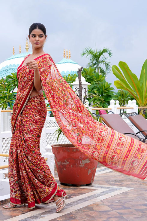 Vasthrlay Fashion Chiffon Printed Ethnic Wear