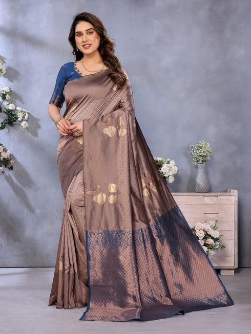 Vasthrlay Banarasi Unstitched Saree