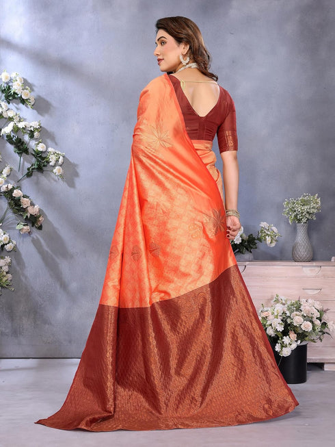 VasthrlayBanarasi Silk Unstitched Rama Free Ethnic Wear