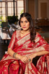 Vasthrlay Organza Patola Unstitched Blouse Saree