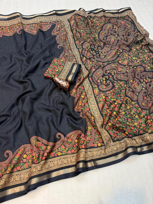 Vasthrlay Kalamkari Printed Saree