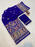 Vasthrlay Silk Saree Dark Blue