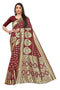 VasthrlayMaroon Woven Kanjivaram Blend Saree
