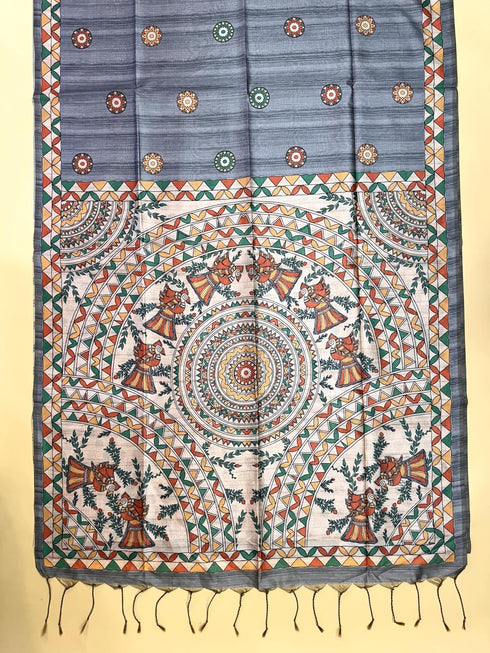Vasthrlay Kalamkari Beautiful Darkgrey