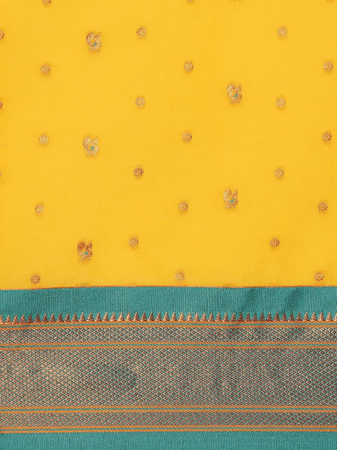 Vasthrlay Paithani Orange Saree