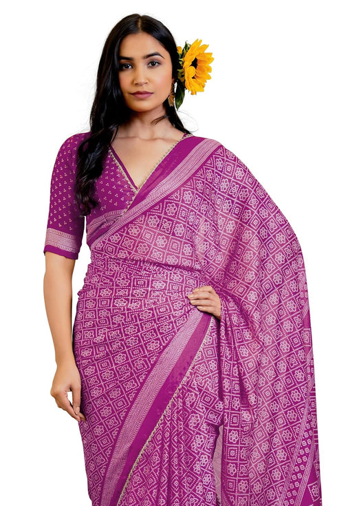 Vasthrlay Fashion Georgette Leheriya Turquoise Ethnic Wear