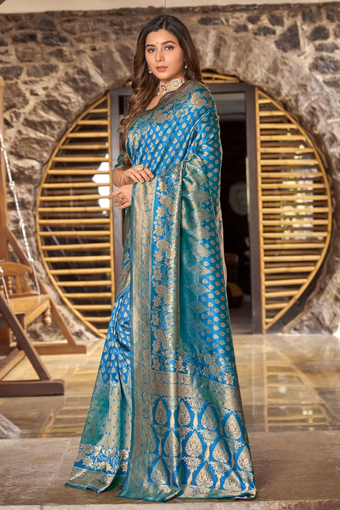 Vasthrlay Banarasi Wine Ethnic Wear