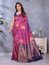 VasthrlaySilk Unstitched Pink Dark Free Ethnic Wear