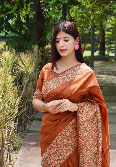 Vasthrlay Tussar Handloom Saree