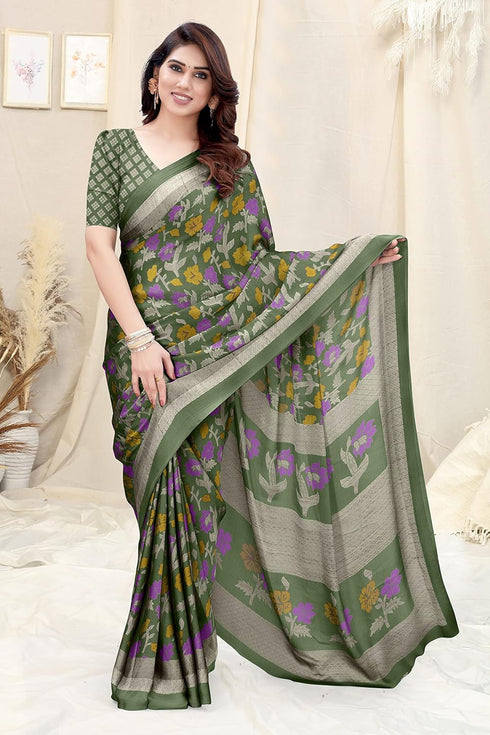 Vasthrlay Fashion Chiffon Printed Ethnic Wear