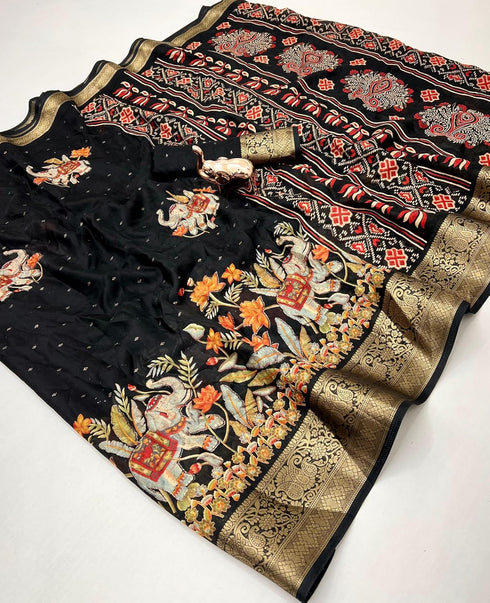 Vasthrlay Beautiful Floral Weaving