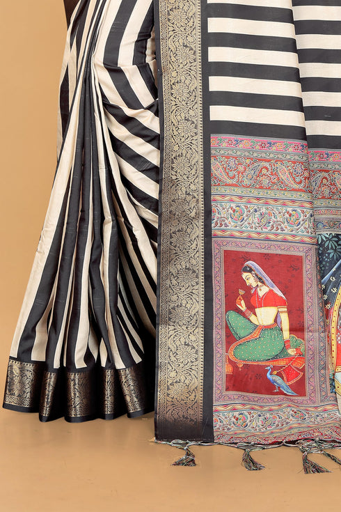 Vasthrlay Kanjivaram Traditional Unstitched Saree