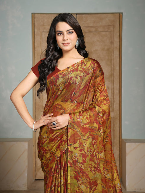 Vasthrlay Chiffon Floral Saree