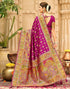 Vasthrlay Banarasi Jacquard Unstitched Grey Saree
