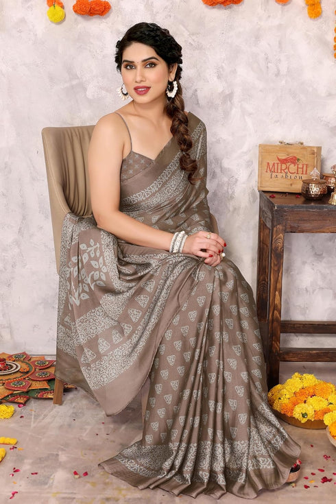 Vasthrlay Fashion Chiffon Printed Ethnic Wear
