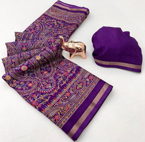 Vasthrlay Tussar Saree Floral
