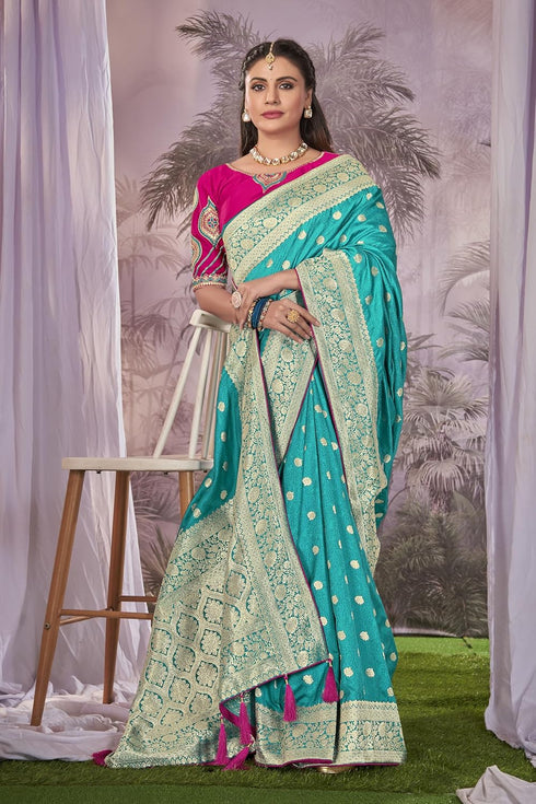 Vasthrlay Banarasi Embroidery Blouse Piece Mn1900