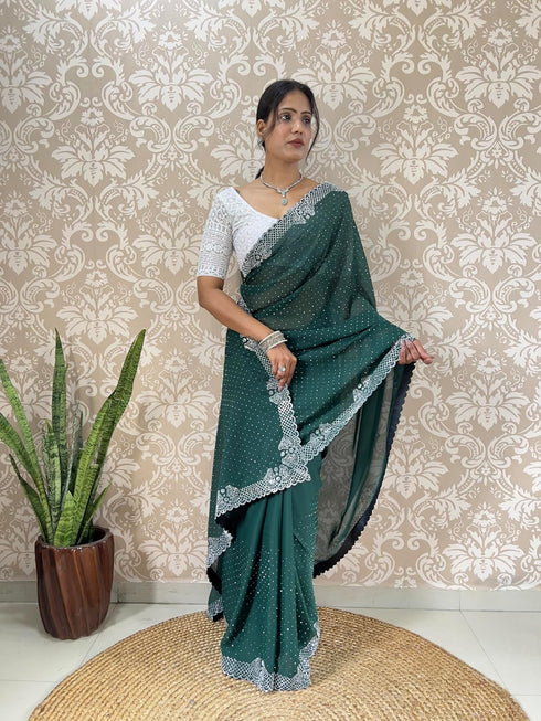 Vasthrlay Georgette Lightweight Receptions Gatherings