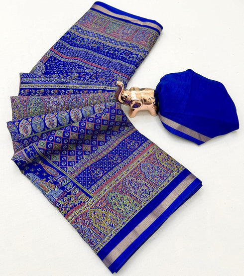 Vasthrlay Kalamkari Darkblue