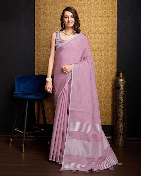 Vasthrlay Women's Cotton Unstitched Blouse Saree