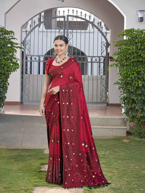 Vasthrlay Trendy Banarasi Jacquard Blouse