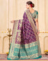 Vasthrlay Womens Weaving Unstitched Light Green Saree